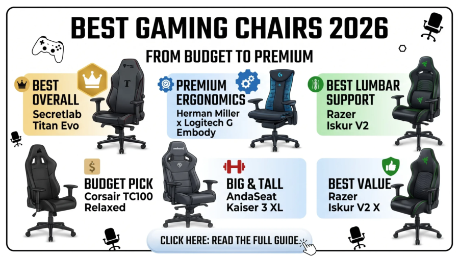 Best Gaming Chairs in 2026 Budget to Premium Picks