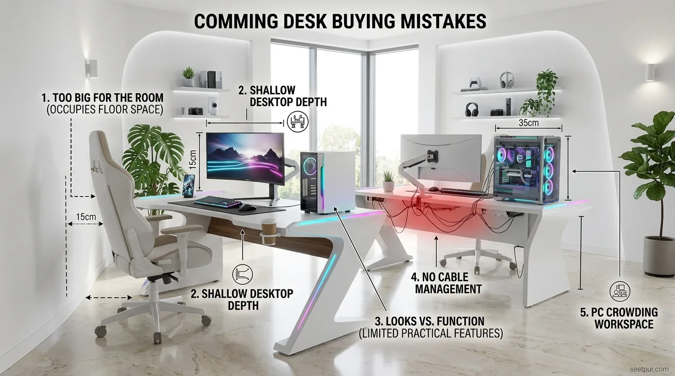 Common Gaming Desk Buying Mistakes