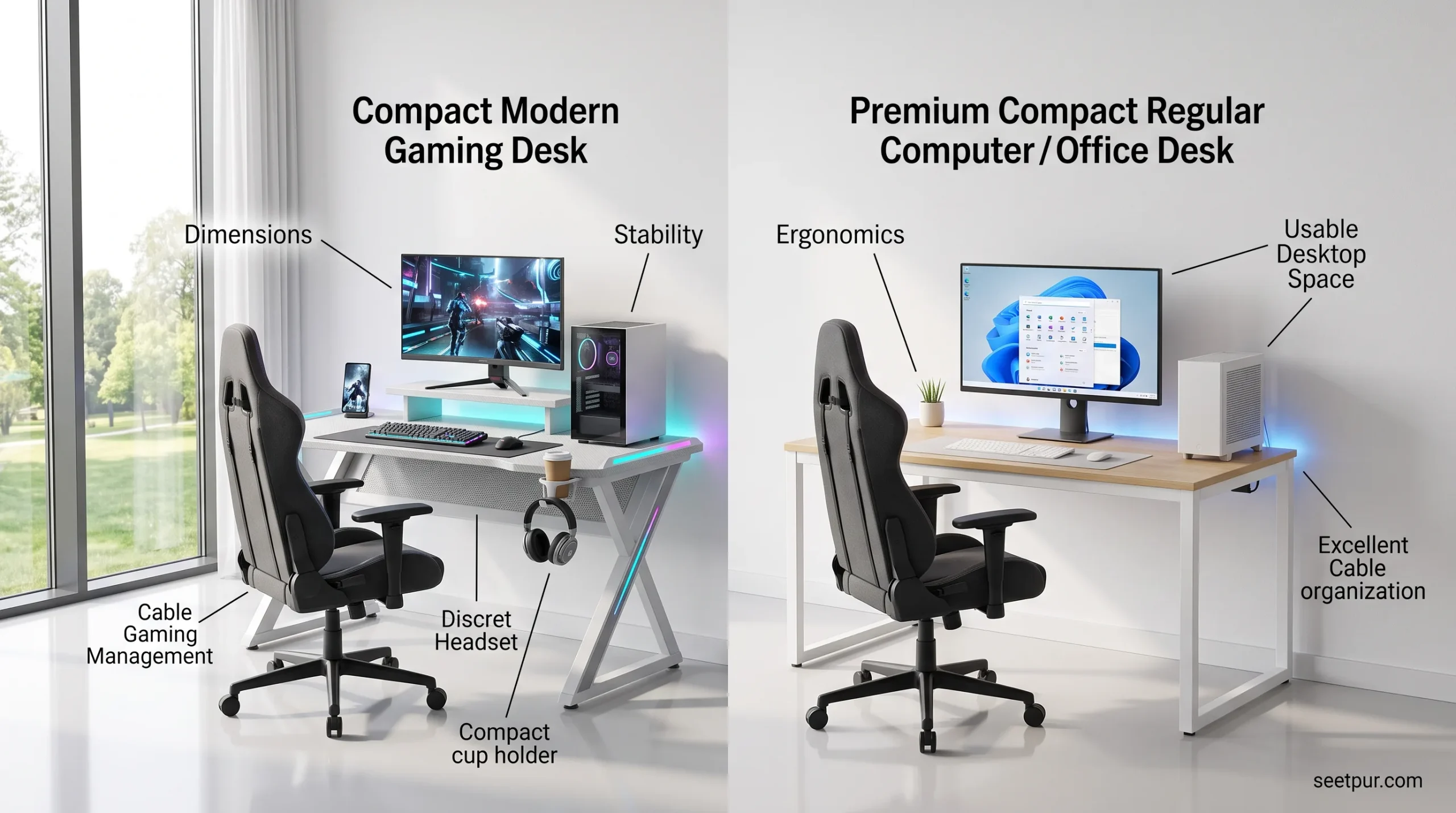 Gaming Desk vs Regular Desk for Small Rooms